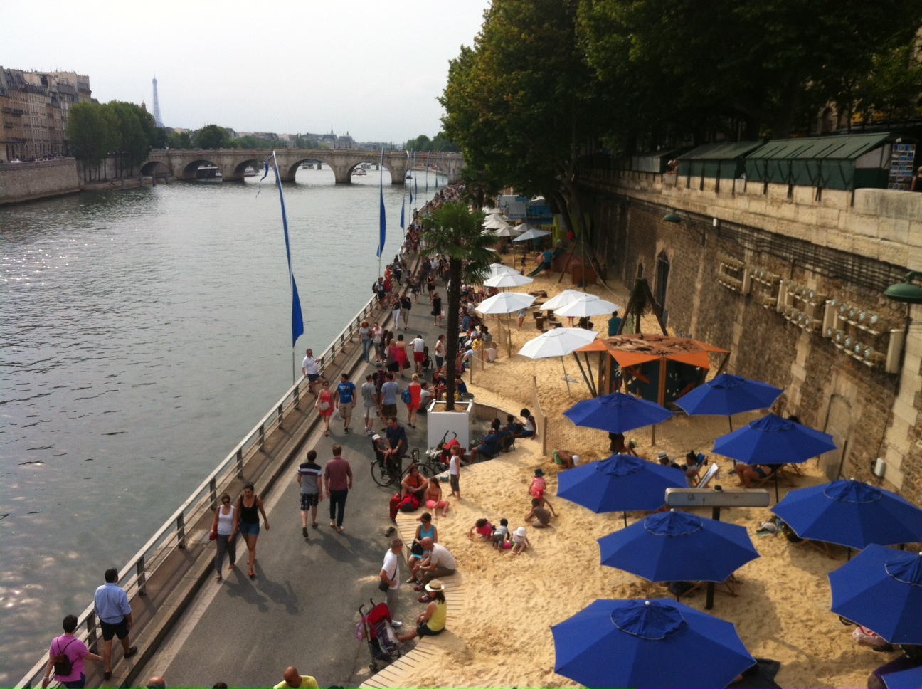 Paris Plages sur les quais de Seine