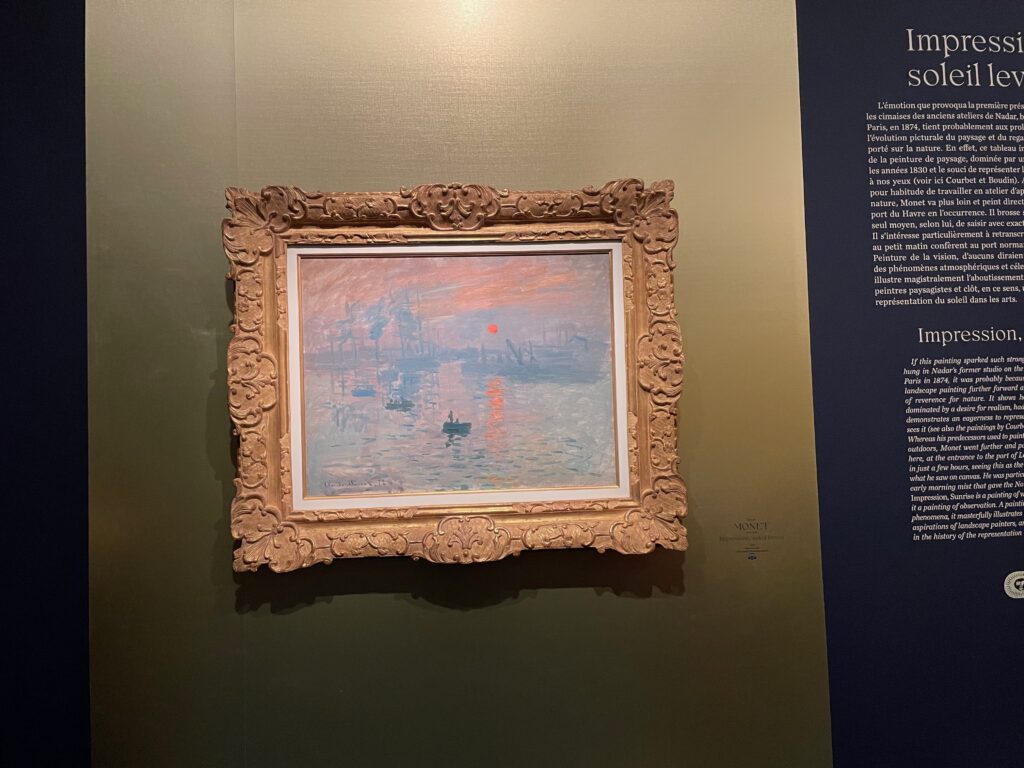 Impression, soleil levant de Claude Monet au Musée Marmottan Monet